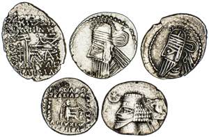 Monedas antiguas - Lote de 5 dracmas del ... 
