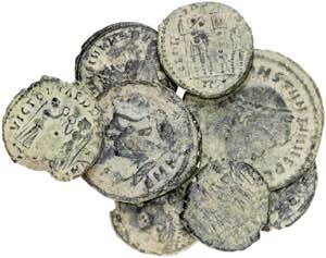 Monedas antiguas - Lote de 8 pequeños ... 