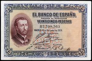Banco de España - 1926. 25 pesetas. (Ed. ... 