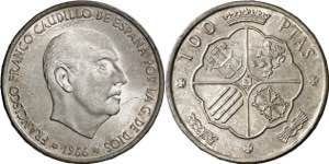 1966*1968. Franco. 100 pesetas. (AC. 147). ... 