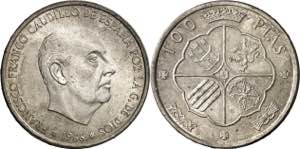 1966*1969. Franco. 100 pesetas. (AC. 148). ... 