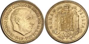 1947*E-51. Franco. 1 peseta. (AC. 152). II ... 