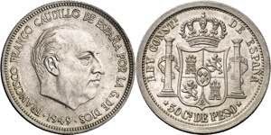 1949. Franco. Manila. 50 centavos. (AC. ... 