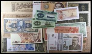 World paper money - Lote de 82 billetes de ... 