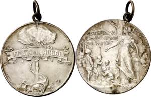 (1910). Barcelona. Medalla. (Cru.Medalles ... 