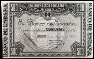 1937. Bilbao. 500 pesetas. (NE 26a). 1 ... 