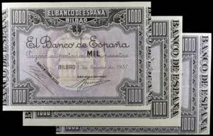 1937. Bilbao. 1000 pesetas. 1 de enero. 3 ... 