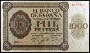 1936. Burgos. 1000 pesetas. (Ed. D24) (Ed. ... 