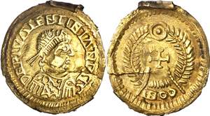 Reino Suevo. A nombre de Valentiniano III. ... 