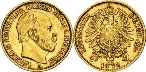 Alemania. Prusia. 1873. Guillermo I. A ... 