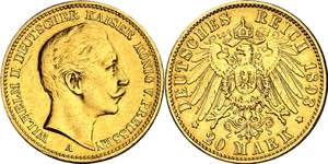 Alemania. Prusia. 1893. Guillermo II. A ... 