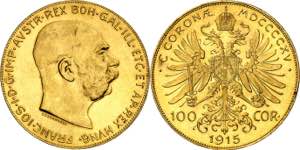 Austria. 1915. Francisco José I. 100 ... 