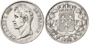 Francia. 1828. Carlos X. MA (Marsella). 5 ... 