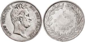 Francia. 1830. Luis Felipe I. B (Rouen). 5 ... 