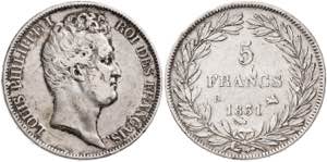 Francia. 1831. Luis Felipe I. B (Rouen). 5 ... 