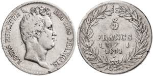 Francia. 1831. Luis Felipe I. I (Limoges). 5 ... 