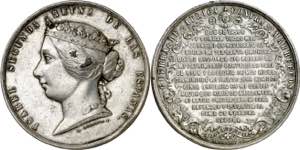 1859. Isabel II. Guerra de África. Medalla. ... 