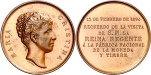 1894. Alfonso XIII. Visita de la Regente a ... 