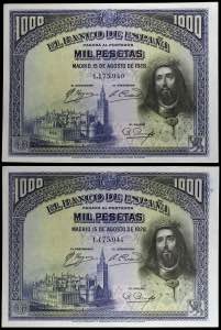 1928. 1000 pesetas. (Ed. C8) (Ed. 357). 15 ... 
