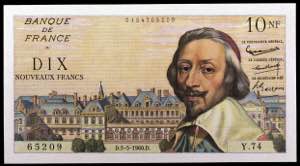 Francia. 1960. Banco de Francia. 100 francos ... 