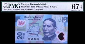 México. 2016. Banco de México. 20 pesos. ... 