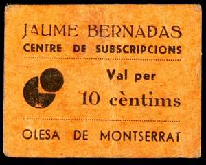Olesa de Montserrat. Jaume Bernadas. Centre ... 