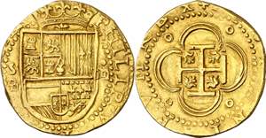 s/d. Felipe II. Sevilla. . 4 escudos. (AC. ... 