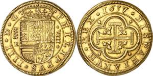 * 1637/6. Felipe IV. Segovia. R. 8 escudos. ... 