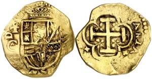 * (1)6(55). Felipe IV. Toledo. . 8 escudos. ... 