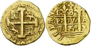 * 1748. Fernando VI. Lima. R. 8 escudos. ... 