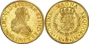 1757. Fernando VI. Lima. JM. 8 escudos. (AC. ... 