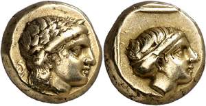 (377-326 a.C.). Lesbos. Mytilene. Hekté. ... 
