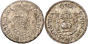 1761/0. Carlos III. Lima. JM. 1/2 real. (AC. ... 