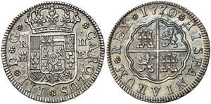 1770. Carlos III. Madrid. PJ. 2 reales. (AC. ... 