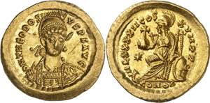 (441-450 d.C.). Teodosio II. Constantinopla. ... 