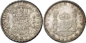 1770/60. Carlos III. México. FM. 8 reales. ... 