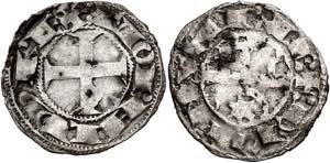 Teobaldo I (1234-1253). Navarra. Óbolo. ... 