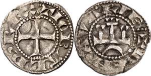 Teobaldo II (1253-1270). Navarra. Marca de ... 