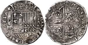 s/d. Felipe II. Valladolid. A. 4 reales. ... 