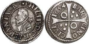 1654. Felipe IV. Barcelona. 1 croat. (AC. ... 