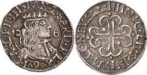 1695. Carlos II. Cagliari. 2 1/2 reales. ... 