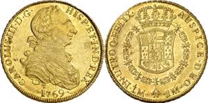 1769. Carlos III. Lima. JM. 8 escudos. (AC. ... 