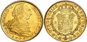 1778. Carlos III. Madrid. PJ. 8 escudos. ... 