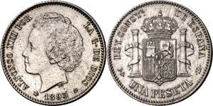 1893*1893. Alfonso XIII. PGL. 1 peseta. (AC. ... 