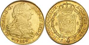 1788. Carlos III. Sevilla. C. 8 escudos. ... 