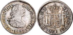 1803. Carlos IV. México. FT. 1/2 real. (AC. ... 