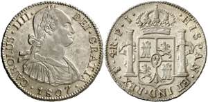 1807. Carlos IV. Potosí. PJ. 4 reales. (AC. ... 