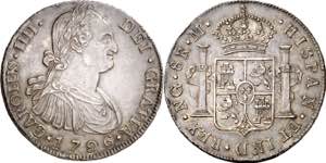 1796. Carlos IV. Guatemala. M. 8 reales. ... 
