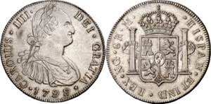 1799. Carlos IV. Guatemala. M. 8 reales. ... 
