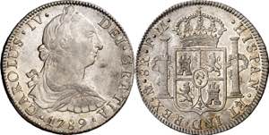 1789. Carlos IV. México. FM. 8 reales. (AC. ... 